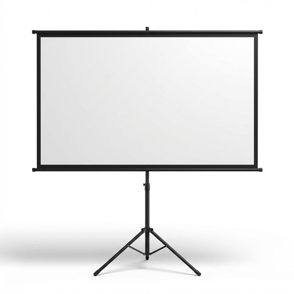 100 inch tripod projector screen product-only view