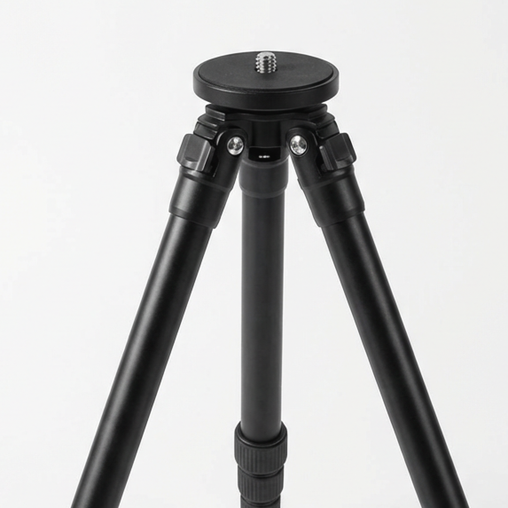 Mini projector tripod mounting screw detail on light background