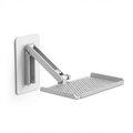 Adjustable projector wall mount holder with perforated tray